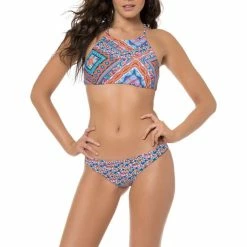 Red Carter High Neck Laurel Cannon Blossom Bikini Top RCLC117241-Multi Bikinis 7 Red Carter High Neck Laurel Cannon Blossom Bikini Top RCLC117241-Multi Bikinis