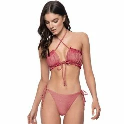 PQ Swim Remi Ruched Bandeau Top In Arcadia Bikinis