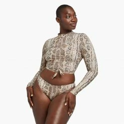 Swimsuits Vitamin A Remy Rashguard- Mojave Snake