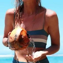 L*Space L Space Color Block Portia Bottom In Slated Glass CBPSC18-SLG Bikinis