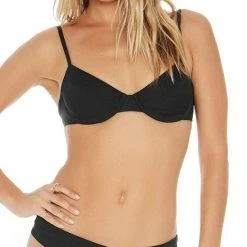 L*Space Bikinis L Space Ridin' High Pixie Bottom In Black RHPIB17-BLK