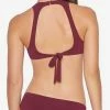 Robin Piccone Luca Cut Out Bikini Bottom In Rubine 181762-RBN Bikinis