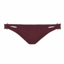 Robin Piccone Luca Cut Out Bikini Bottom In Rubine 181762-RBN Bikinis