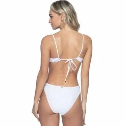 PQ Swim Basic Ruched Bottoms In Sail White