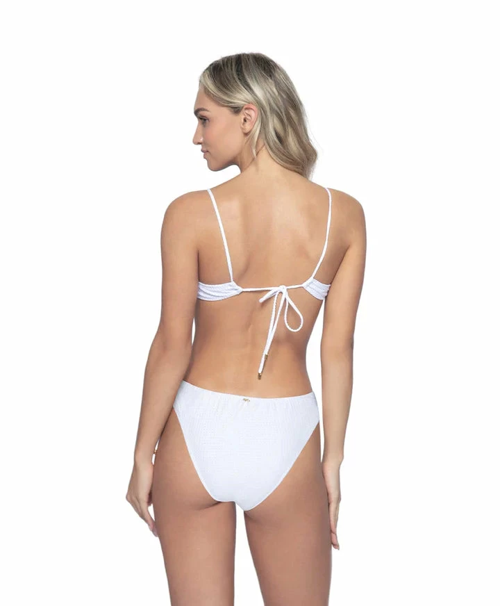 PQ Swim Basic Ruched Bottoms In Sail White 3 PQ Swim Basic Ruched Bottoms In Sail White