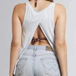 Été Apparels Ete Apparel Salty Tank Top In Light Blue 1-10-SALTY-17-P