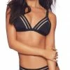 Bikinis Beach Bunny Sheer Addiction Triangle Bikini Top In Black