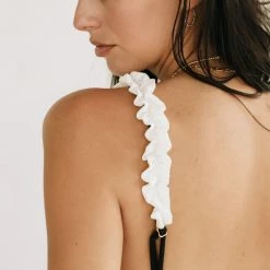 Akalia Swimwear Chloe Triangle Bikini Top In Black Bikinis