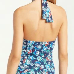 Almost Gone Tommy Bahama Folk V Neck One Piece TSW32810P-5862 One Piece Swimsuits