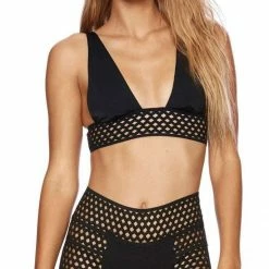 Beach Bunny Hayden High Waist Bottom In Black