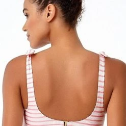 Anne Cole Studio Coral And White Striped Bikini Top 12 Anne Cole Studio Coral And White Striped Bikini Top