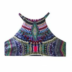 PilyQ Nile Hudson High Neck Bikini Top Bikinis