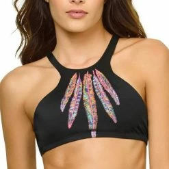 PilyQ Vida Gypsy Halter Bikini Top Bikinis