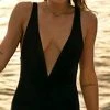 Tori Praver Andie One Piece In Black 1R18SOANSO-BKS One Piece Swimsuits