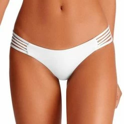 Swimsuits Vitamin A Jaydah EcoLux Bikini Bottom In White