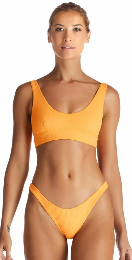 Vitamin A Sienna EcoRib Bikini Tank Top In Sunflower 809T SRB Swimsuits 3 Vitamin A Sienna EcoRib Bikini Tank Top In Sunflower 809T SRB Swimsuits