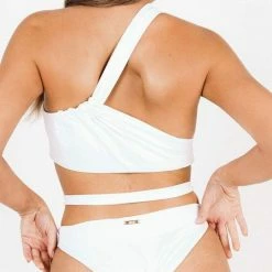 One Piece Swimsuits Akalia Swimwear Venus White One Piece Swimsuit AK001C