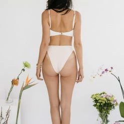 Bikinis Akalia Swimwear Joy Bandeau Bikini Top In White