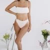 Bikinis Akalia Swimwear Joy Bandeau Bikini Top In White