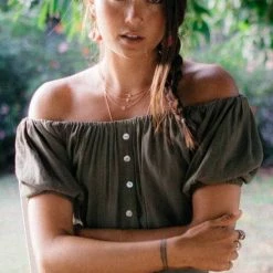 Bikinis XIX Palms Aspen Abroad Top In Hunter Green